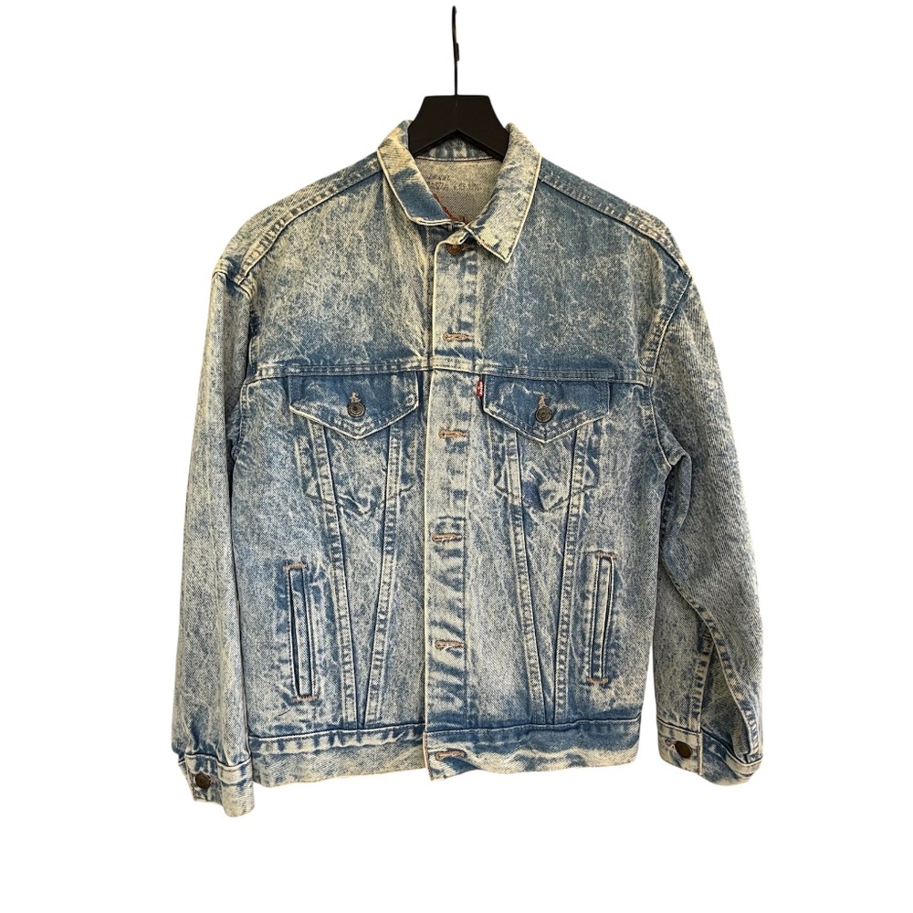 Vintage Levi's 7503-0208 Denim Trucker Jacket Size Large EUC